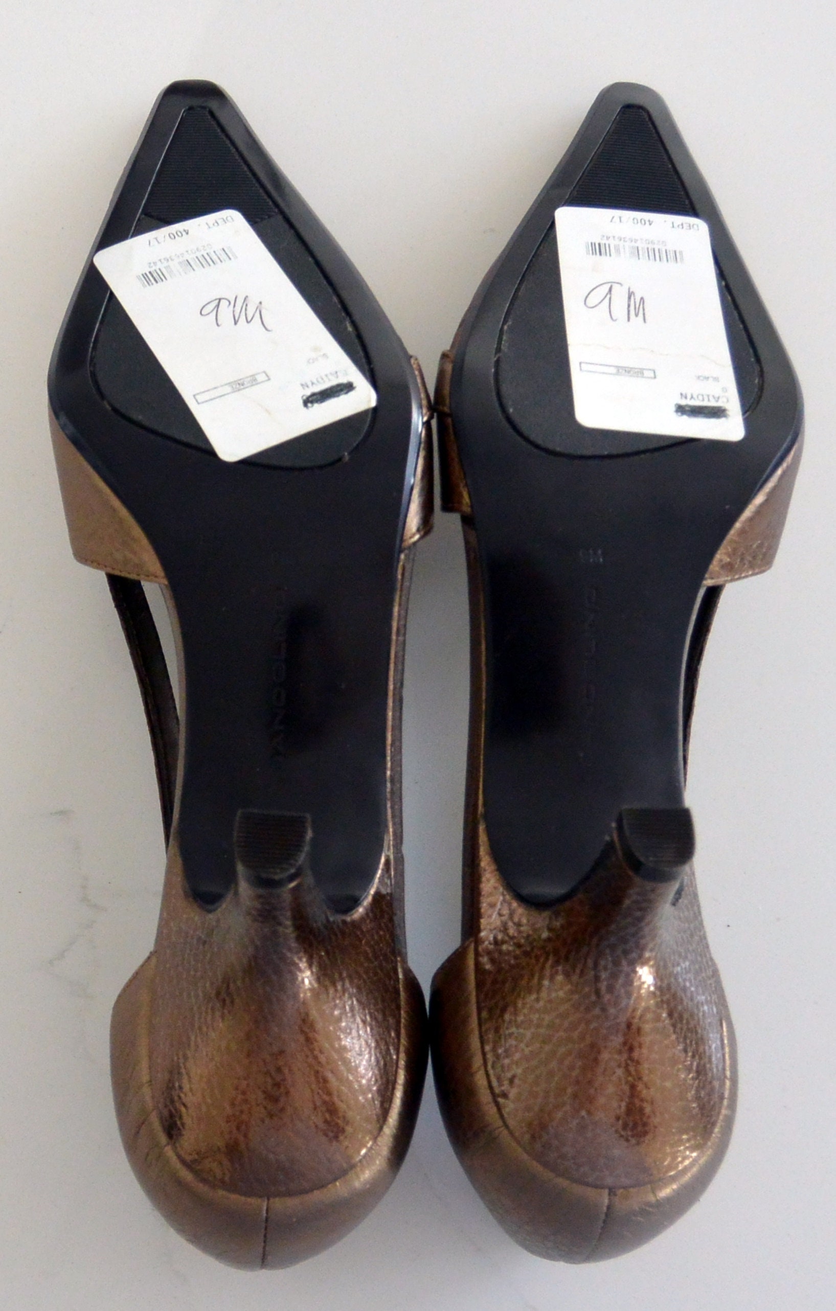 Escarpins Bandolino Talons Hauts Noir Et Or - Taille US 7.5 M (medium), Occasion