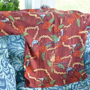 SALE! Tommy Bahama Camp Shirt - UNUSED - Tags, Happy Hula Days, Silk, Men&#39;s US Size L, Great Gift - Vintage - Very Rare, Fabulous!