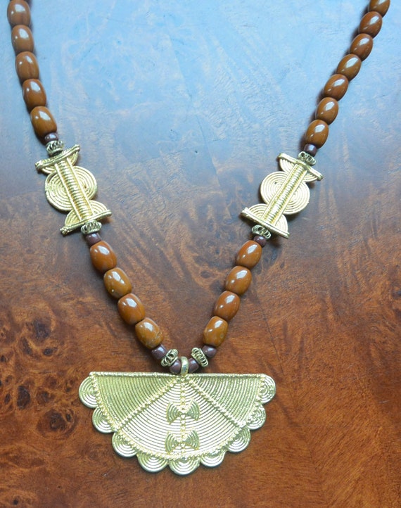 SALE! Ivory Coast Necklace- Hand Made African Bea… - image 2