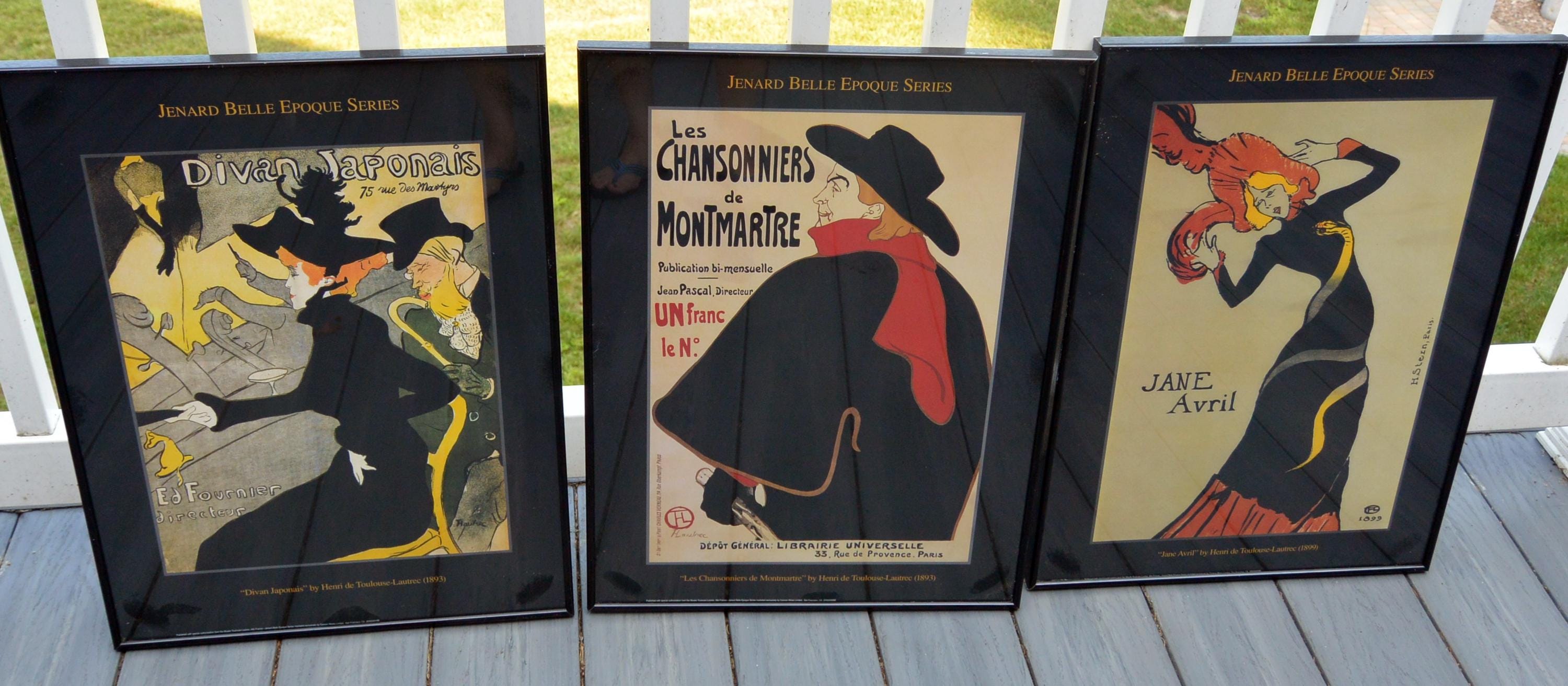 Toulouse Lautrec Lithograph: Divan Japonais Framed, Limited Ed
