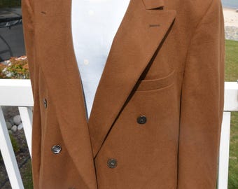 Vintage 90s Burberrys Double Breasted Wool Mohair Blazer Designer