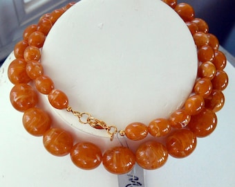 Collar de cuentas de caramelo de Monet - Firmado, SIN USAR - Etiqueta de 1997. Vintage, ¡REBAJAS!