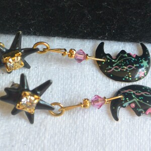 Broche Et Boucles D'oreilles Lézard émaillé Vintage - Set Lunch At The Ritz - Style Années 90 - Occasion