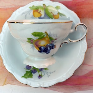 SALE! Johann Haviland Cup/Saucer - Bavaria Germany, Hand Painted, Fine China, Great Gift - Vintage - Rare, Fabulous!