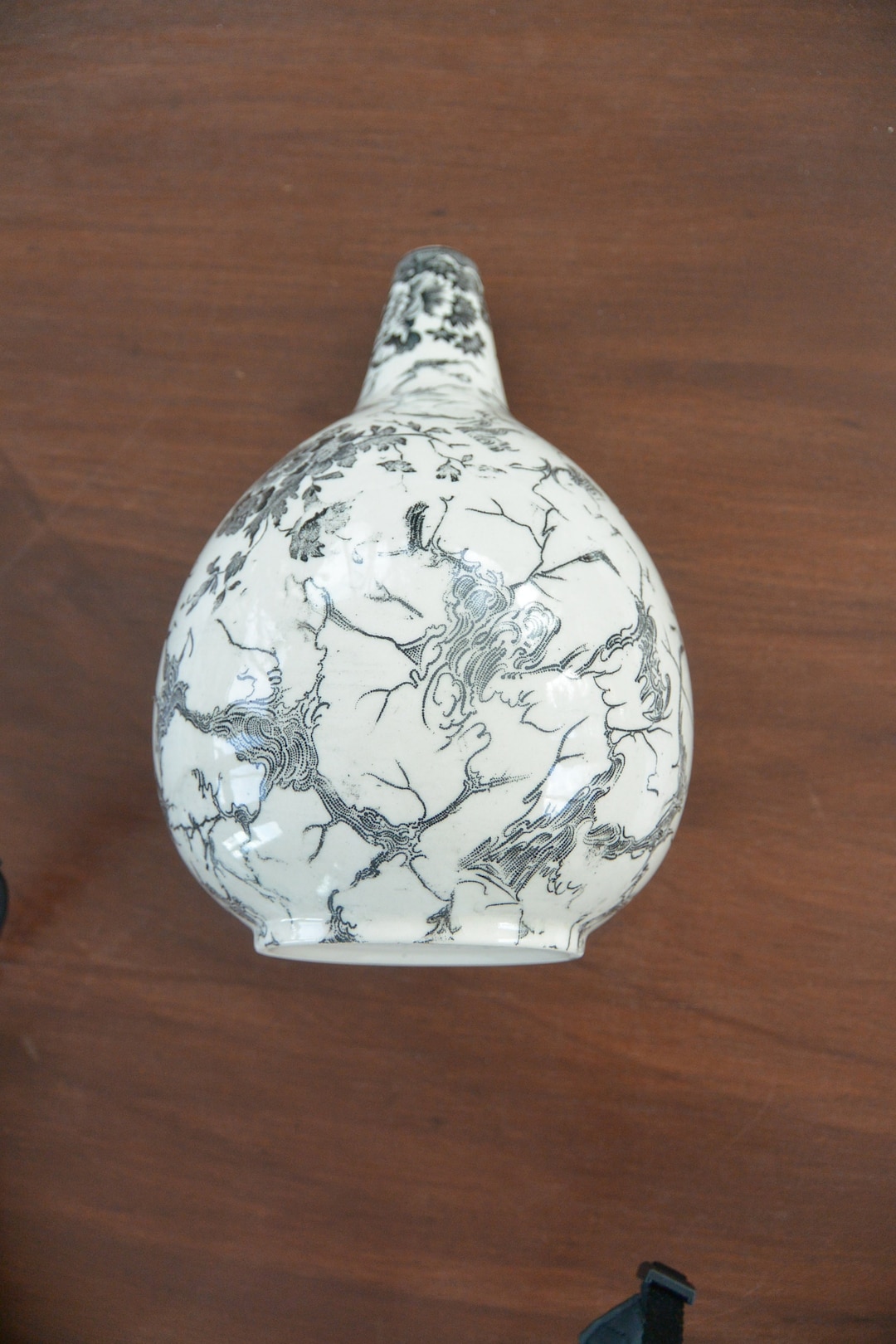 SALE Villeroy and Boch Vase Black/white Chintz, Mettlach, Alt