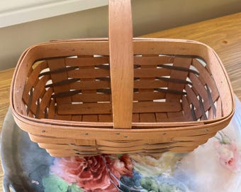 Longaberger Basket, Handle - Signed,  1988, Medium, Vintage, SALE!