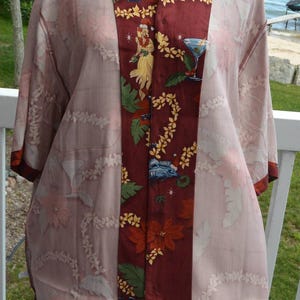 Tommy Bahama Silk Camp Shirt: UNUSEDE, Tag, Happy Hula Days, Men's L Vintage, SALE! image 14