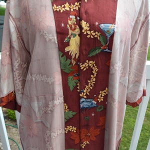 Tommy Bahama Silk Camp Shirt: UNUSEDE, Tag, Happy Hula Days, Men's L Vintage, SALE! image 10