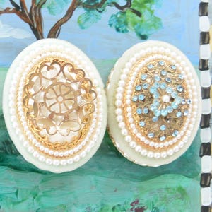 SALE! Jeweled Egg Box, Jewelry/Easter Decor - UNUSED - Hinged, Hand Crafted, Faberge Egg Style, Great Gift- Vintage - Very Rare, Fabulous!
