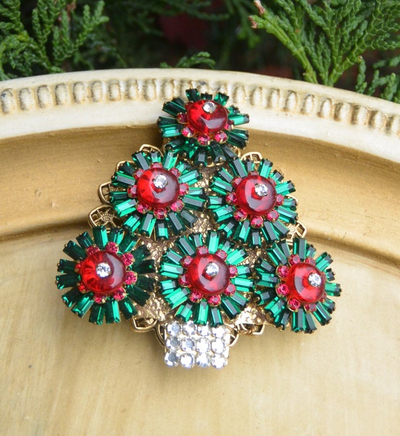 SALE Stanley Hagler Brooch Signed Christmas Tree Gold - Etsy