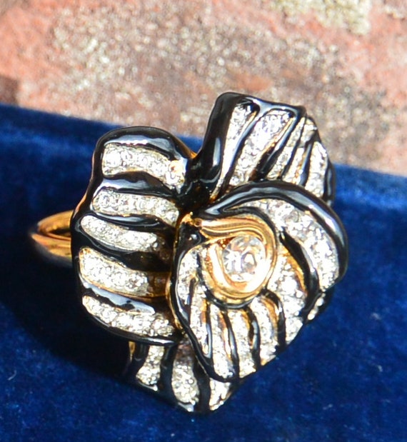SALE! Kenneth J Lane Floral Ring - UNUSED - Adjus… - image 7