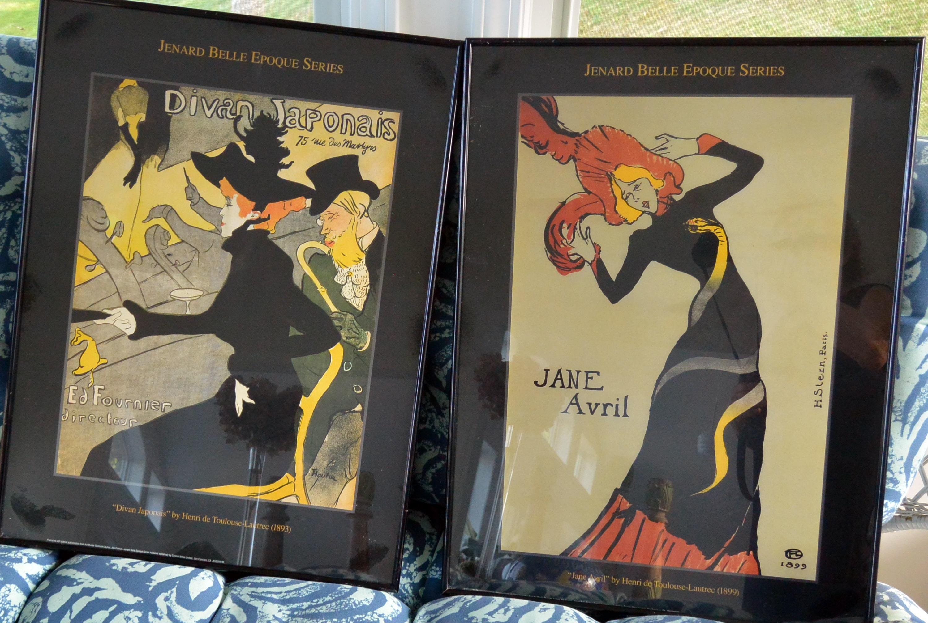 Toulouse Lautrec Lithograph: Divan Japonais Framed, Limited Ed