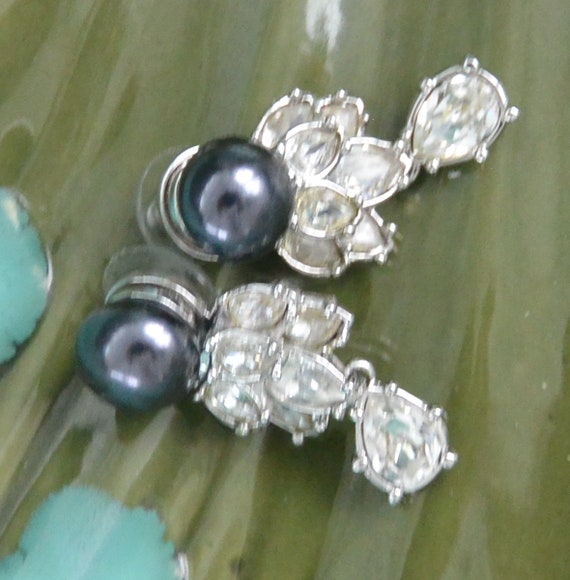 SALE! Elizabeth Taylor Earrings, Midnight Romance-