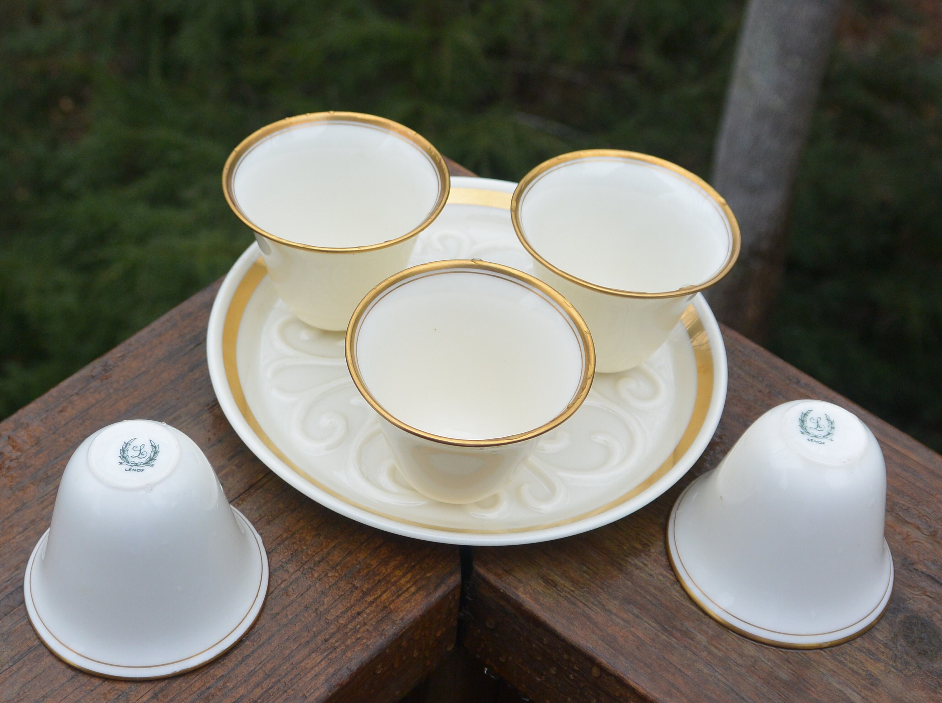 48 HR SALE Lenox Porcelain Set Six 5 Demitasse/Egg Cup Etsy