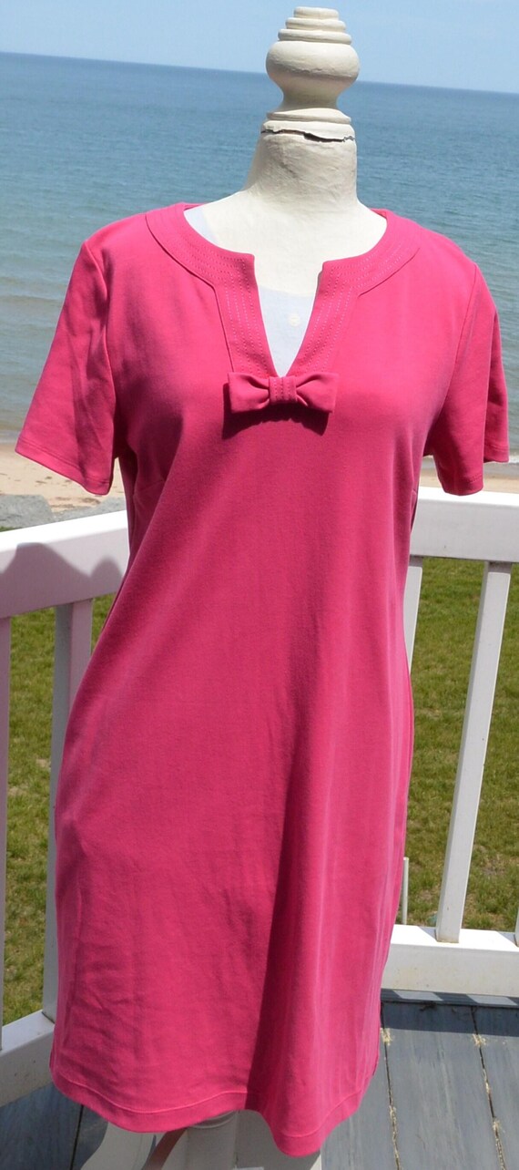 Talbots Pink Cotton Dress - US Size L - UNUSED, Vintage, SALE! - Etsy