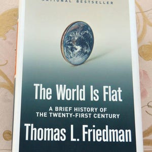 Book, The World is Flat -  UNUSED - Thomas Friedman, First Edition, Hardback, Great Condition, Vintage, SALE!