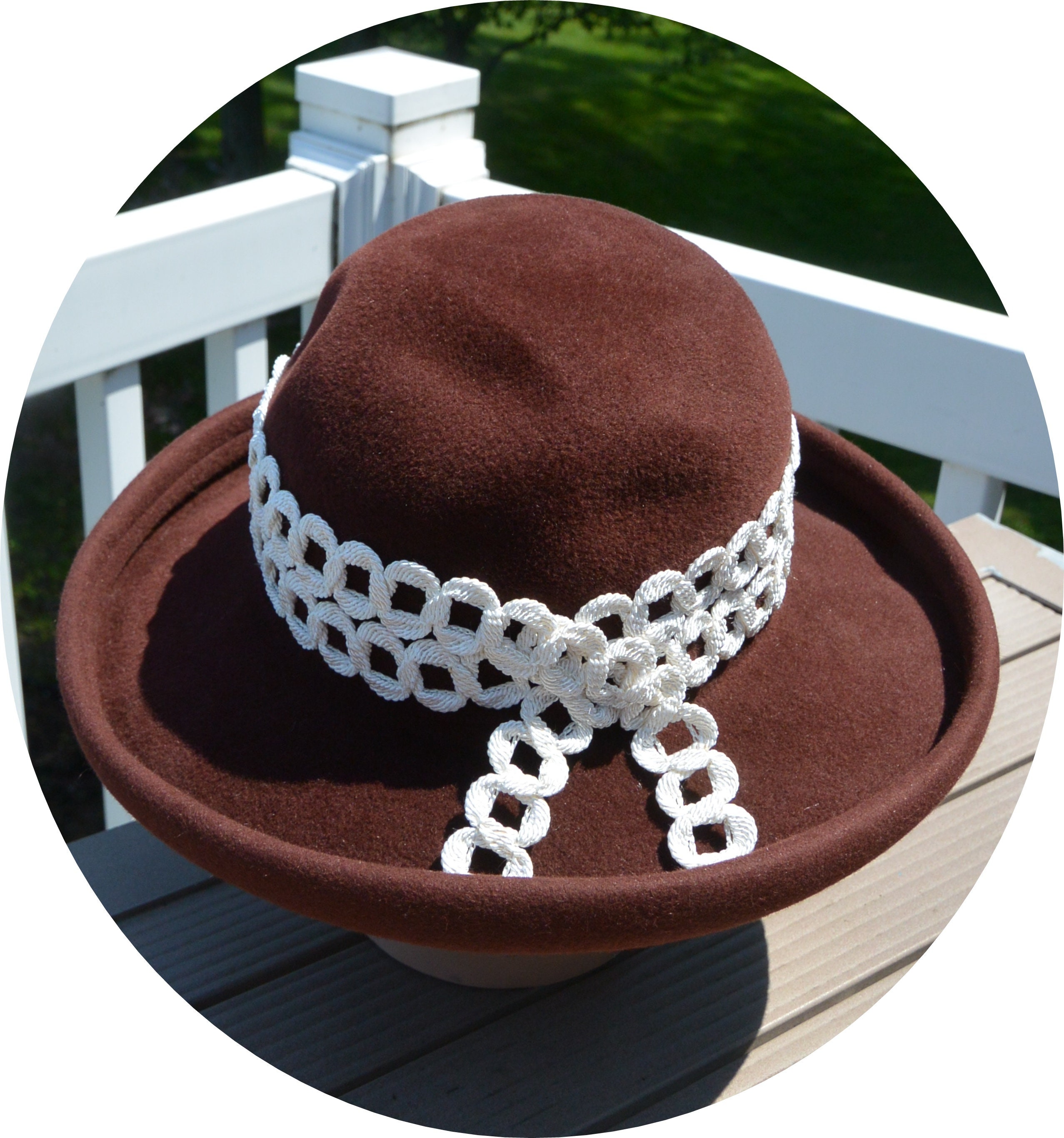 A31 Eric Javits Velvet Floral Cloche Hat in Brown Brown + Velvet WHITTALL & JAVITS Felt Hat, Wide-Brim Velvet  main image 4