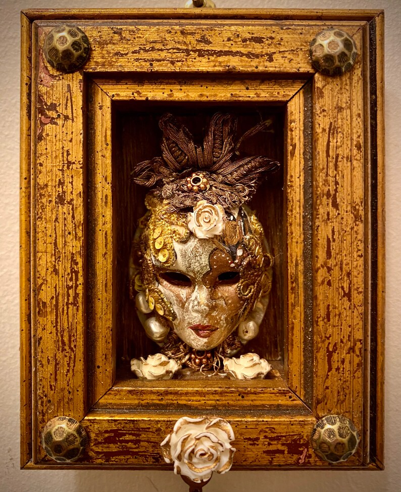 Livia Martin Design Mixed media Home decor Queen Bee Assemblage Art