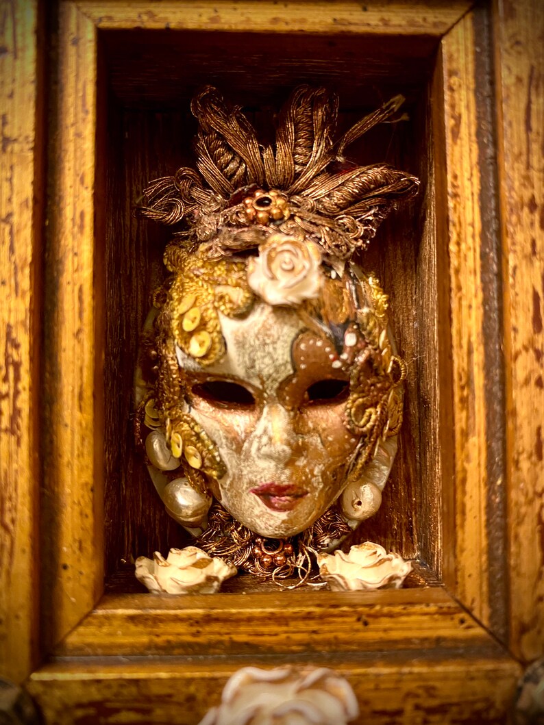 Livia Martin Design Mixed media Home decor Queen Bee Assemblage Art