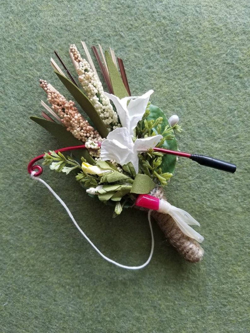 Fishing Wedding Boutonniere boutineer Mixed Flowers With Etsy