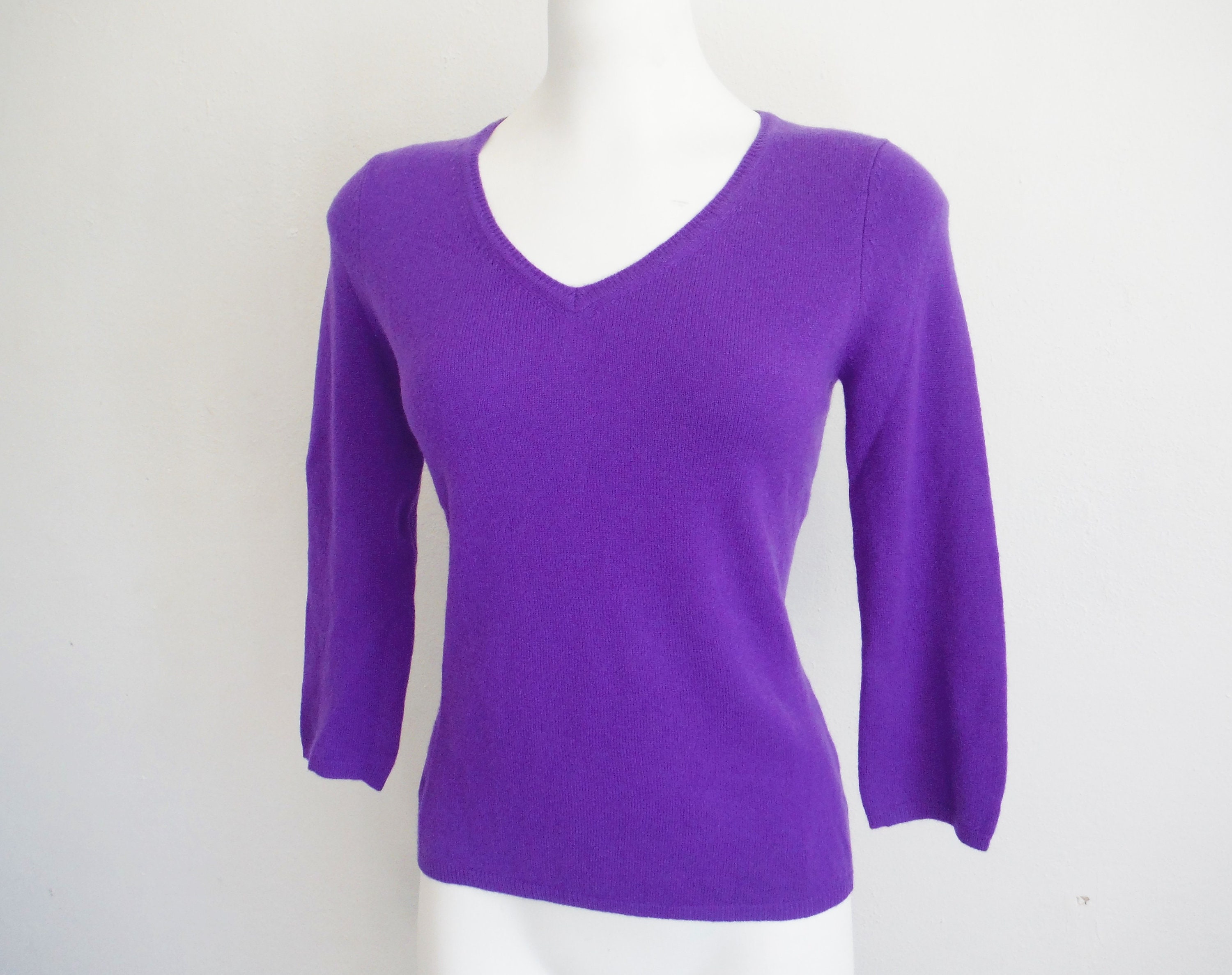 purple cashmere sweaters