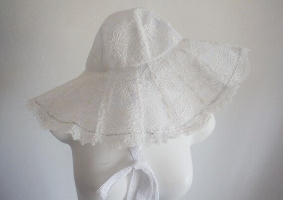White Lace Sun Hat