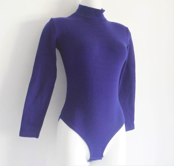 New Old Stock 1980s Blue Leotard