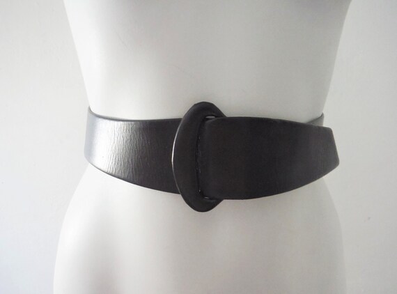 1950s Dark Brown Leather Belt
