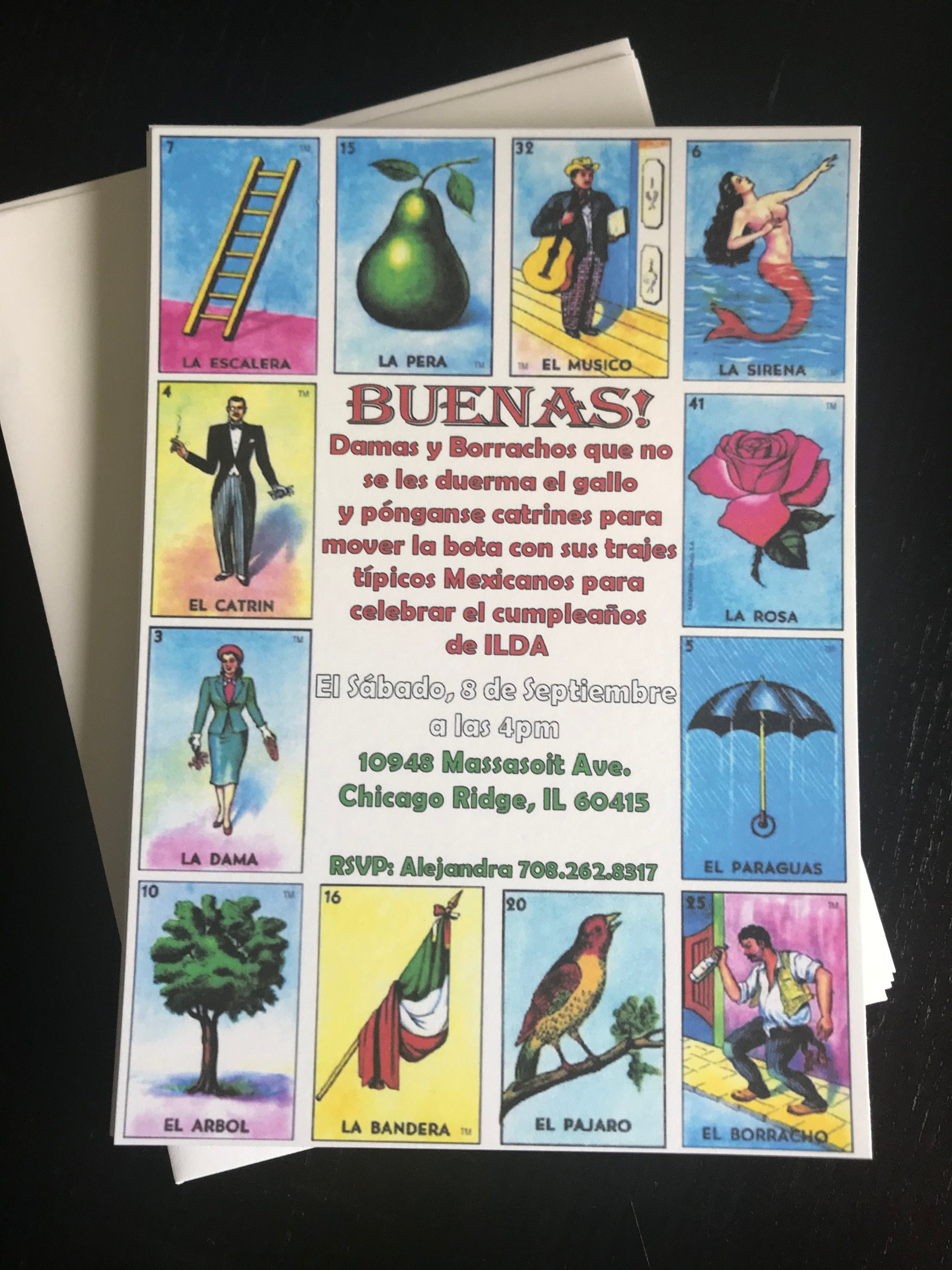 fiesta party invitation fiesta birthday invitation loteria etsy