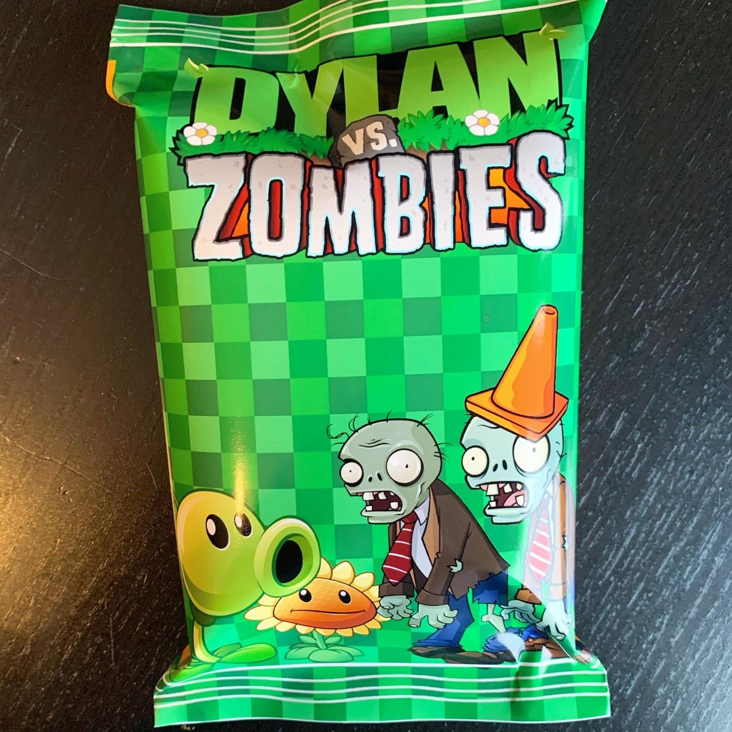 Plants Vs Zombies Potato Chip Bag Party Treat Bag Party Etsy