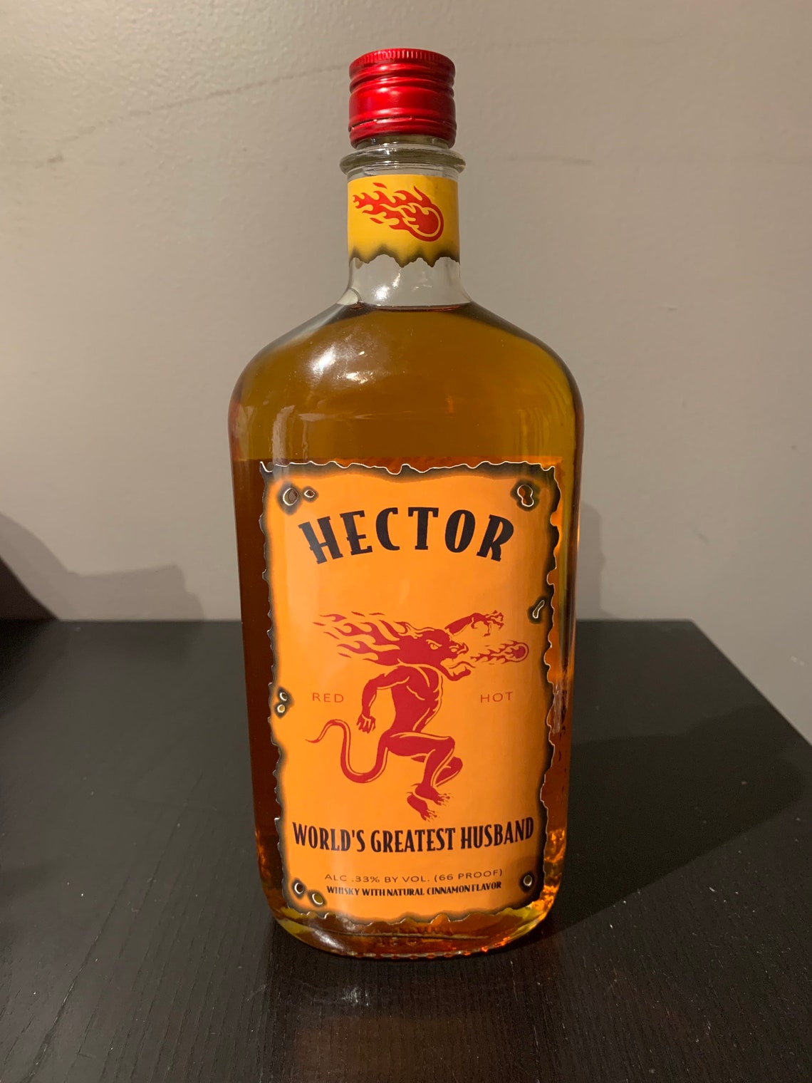 Custom Fireball Whisky Label Fireball Label Personalized | Etsy