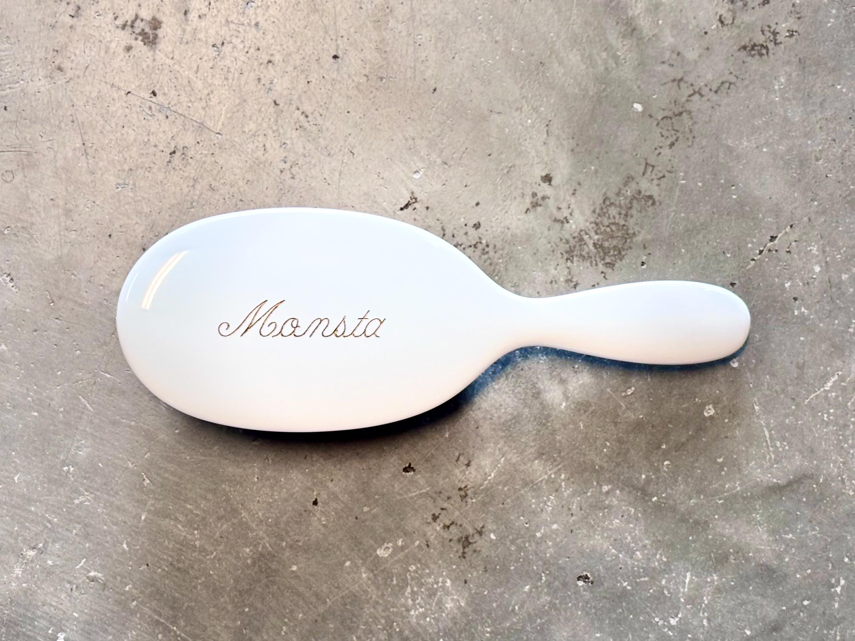 Mason Pearson Popular Mixture Hairbrush With Engraving - White - Etsy