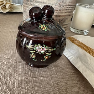 Vintage Hand Painted Sugar Bowl