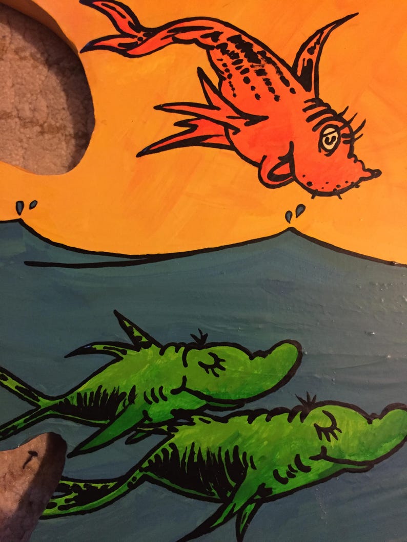 One Fish, Two Fish, Dr. Seuss Fish Etsy