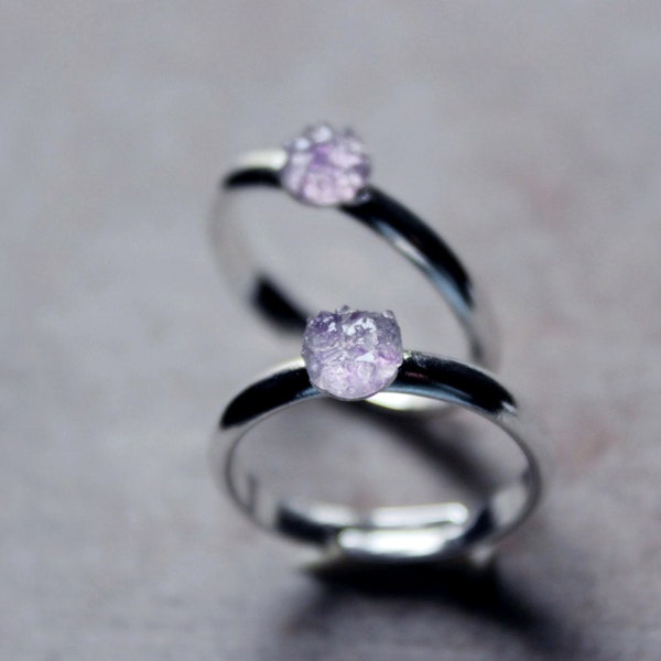 Amethist ring goud, ruwe Amethist ring, ruwe kristallen ring, ruwe stenen ring, ruwe edelsteen ring, helende crystal ring, druzy ring, minimalistische ringen