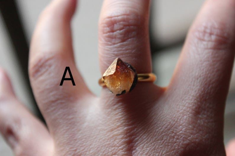 Citrine ring gold,minimalist ring,dainty yellow ring,raw stone ring,raw crystal ring,raw gemstone ring,rock ring,bohemian rings,hippie rings