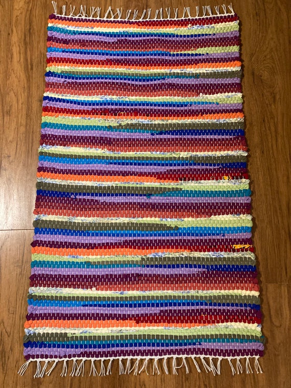 Floor Rag Color Soft and pretty colors in this handwoven rag rug Home & Living Floor ...
