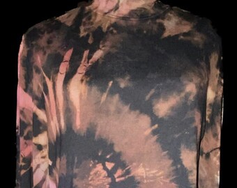 Soft Reverse Tie Dyed Top, Beach Cover Up Large