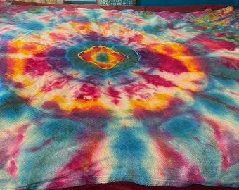 Tie Dyed Cotton Twin Blanket