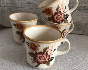 Mikasa Coffee Mugs Cups - Vintage Mikasa - Oriental Classics - CK 804 - Japan - Classic Mikasa Stoneware