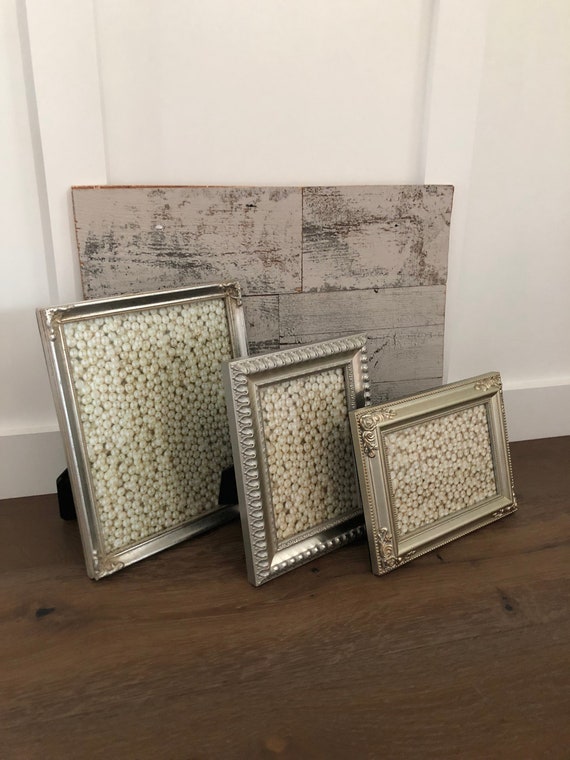 Vintage Silver Gold Collage Frame Set Of 3 With Glass Etsy