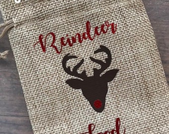 Reindeer food bag, can be reused each year