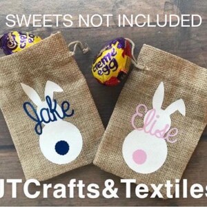 Easter treat bag, personalised with name