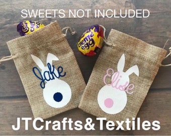 Easter treat bag, personalised with name