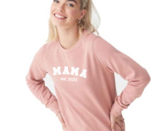 Mama est. (year) sweatshirt- Mother’s Day gift or new mum/ birthday gift