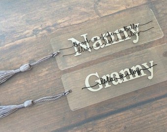 Personalised nan/ mum Book Mark and pen set. Fab gift for Mother’s Day