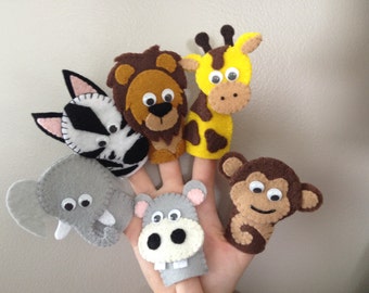 Zoo Friends Finger Puppet Set