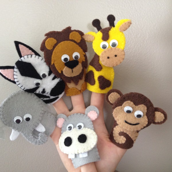 Zoo Friends Finger Puppet Set