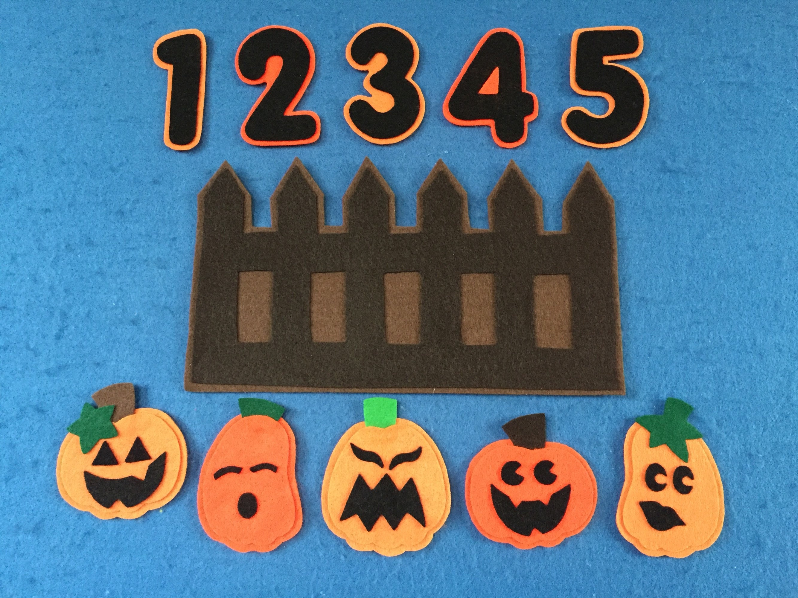 5 Little Pumpkins Felt Board Set - Etsy Canada