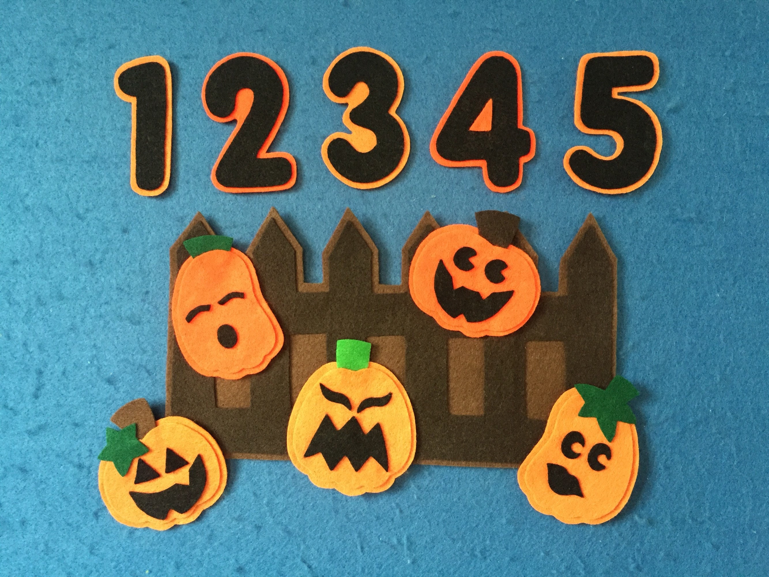 5 Little Pumpkins Felt Board Set - Etsy Canada